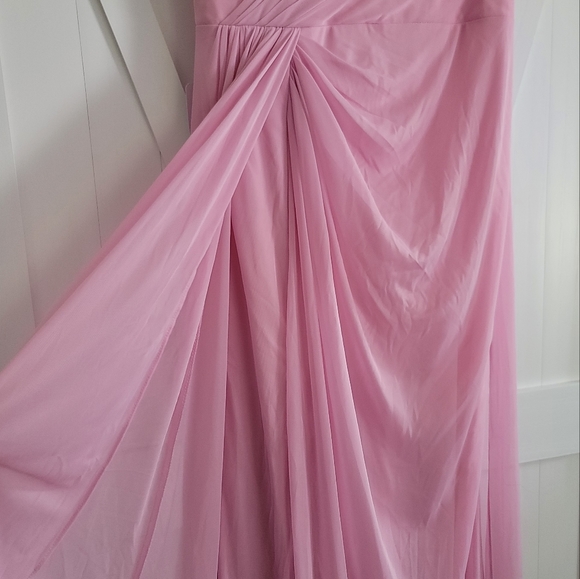 NWT Azazie Evalin Formal Dress | Size 14 Candy Pink - Picture 9 of 13